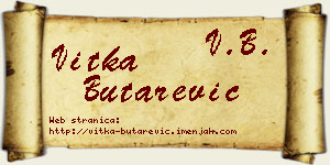 Vitka Butarević vizit kartica